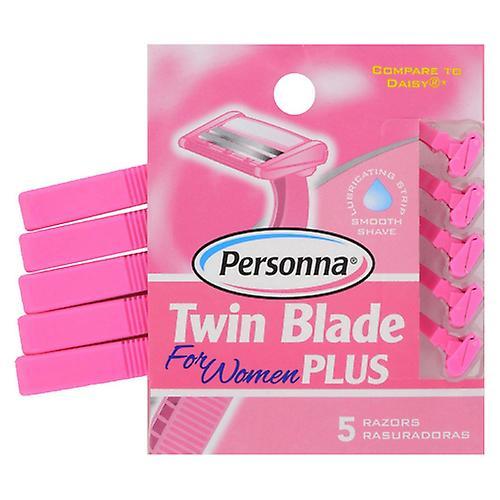 Personna Twin Blade Plus para Mujer, 5 maquinillas de afeitar (Pack de 1) on Productcaster.