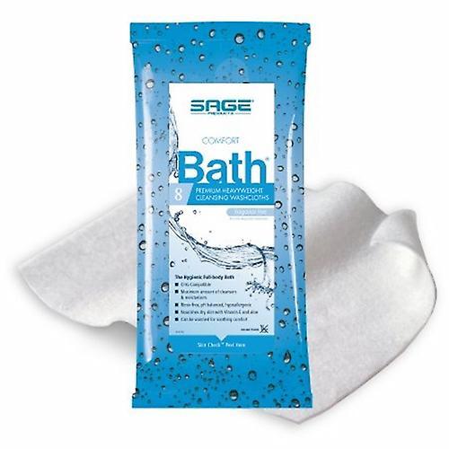 Sage Rinse-Free Bath Wipe, Count of 1 (Pack of 1) on Productcaster.