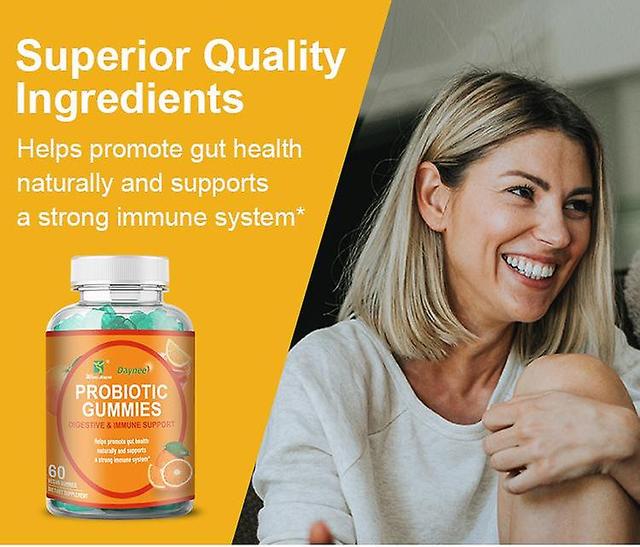 1-pack Probiotic Gummies | Promote Digestive Health - Boost Immune System And Digestive Supplement 60 Gummies/bottle 2PCS on Productcaster.