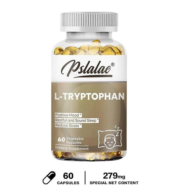 Eccpp L-tryptofán, prírodný prémiový doplnok, ktorý podporuje pozitívne emócie, podporuje relaxáciu a pomáha pri spánku 60 Capsules on Productcaster.