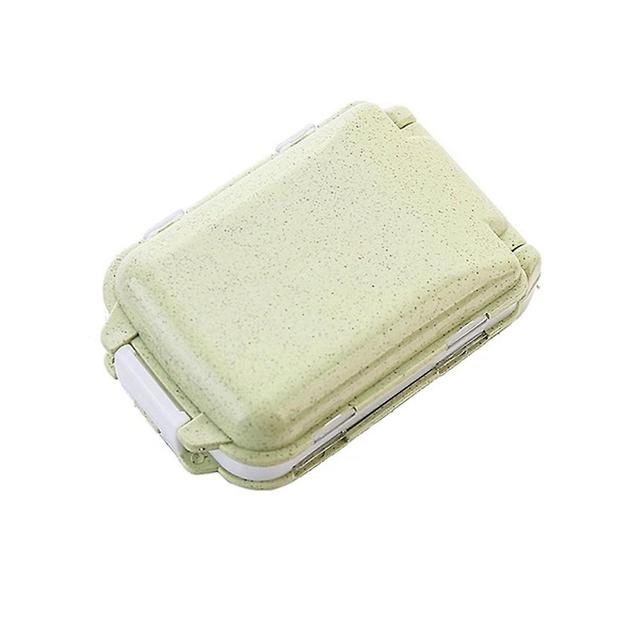 Ouzhan PP Pill Box Portable Degradable Medical Case Travel Health Supplies Green on Productcaster.