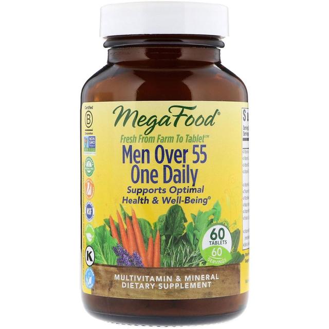 MegaFood, Män Över 55 One Daily, 60 Tabletter on Productcaster.