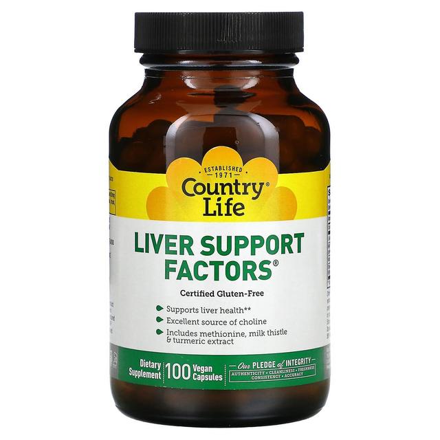 Country Life, Liver Support Factors, 100 Vegan Capsules on Productcaster.