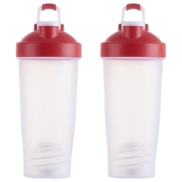 Woosien Kunststoff-Protein-Shake-Flasche für Mahlzeitenersatz-Shakes & Smoothies, Getränke, Mischen von Salatdressing Rot on Productcaster.