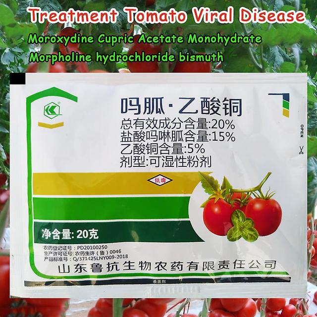 Huamade 20% Treatment Of Tomato Virus Disease Moroxydine Hydrochloride Morpholine Bismuth Copper(ii) Acetate Monohydrate Cupric Acetate on Productcaster.