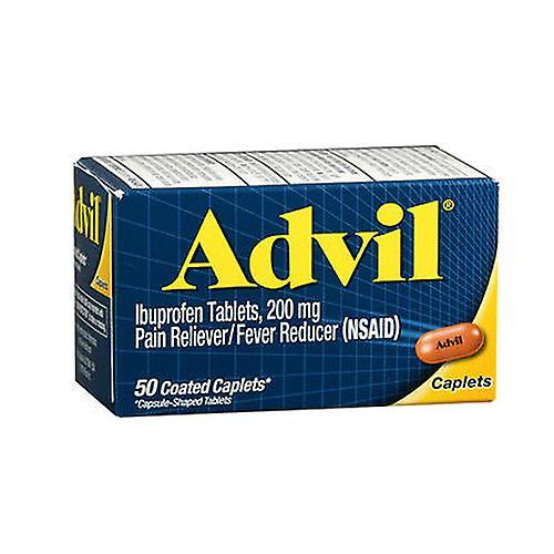 Advil Pain Reliever And Fever Reducer,200 mg,50 Caplets (Pack of 2) on Productcaster.