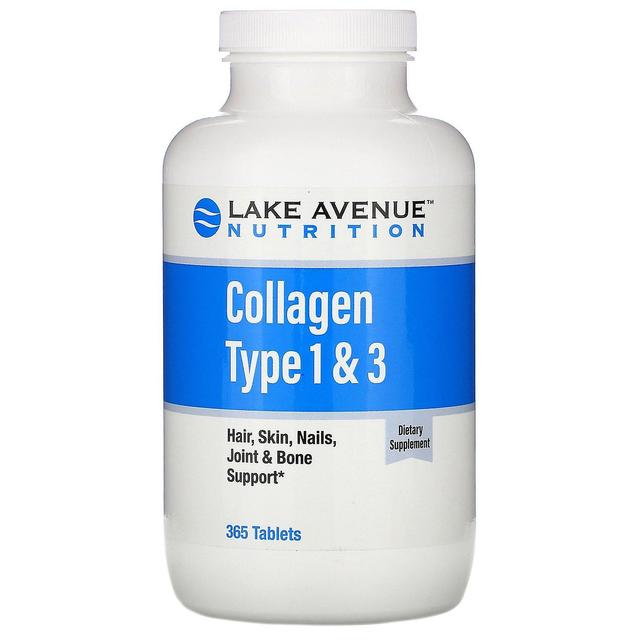 Lake Avenue Nutrition, Hydrolyzed Collagen Type 1 & 3, 1,000 mg, 365 Tablets on Productcaster.