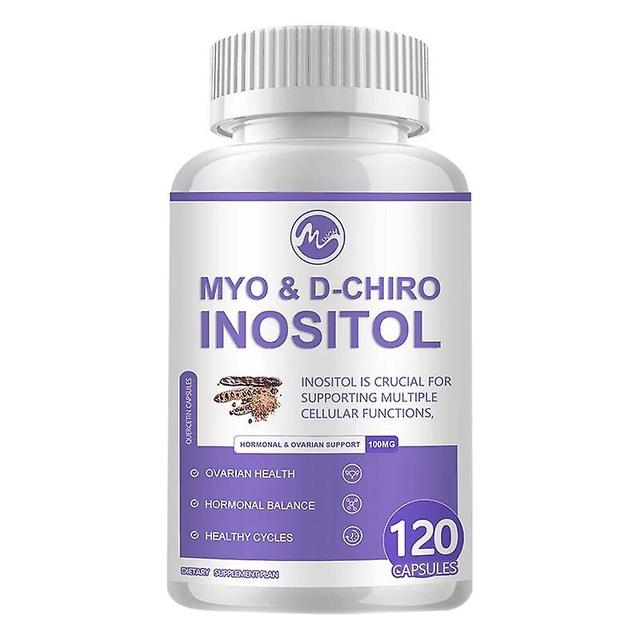 Myo-Inositol & D-Chiro Inositol Blend Capsules Hormonal Balance Magnesium Stearate Nutrition Dietary Healthy Care 120 CapsTIB TIB . 120pcs on Productcaster.