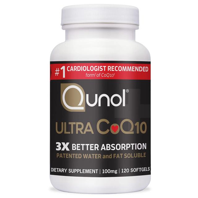 Qunol ultra coq10 100mg, 120ct pehmeät geelit 3x paremmin imeytyvä luonnollinen lisämuoto koentsyymi q10 on Productcaster.