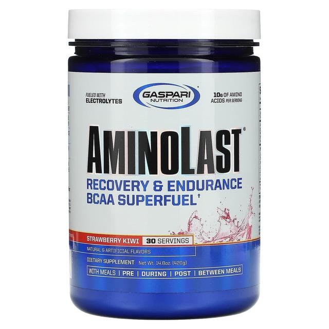 Gaspari Nutrition, Aminolast, Recovery & Endurance BCAA Superfuel, Strawberry Kiwi, 14.8 oz (420 g) on Productcaster.