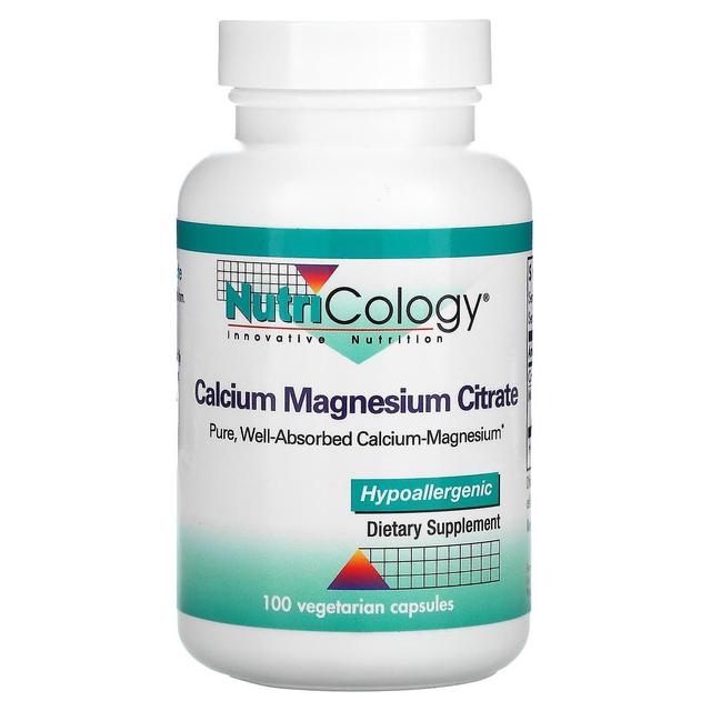 Nutricology, Calcium Magnesium Citrate, 100 Vegetarian Capsules on Productcaster.