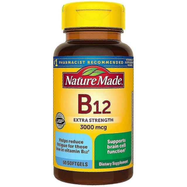 Nature Made Natureza fez força extra vitamina b12 3000 mcg softgels, 60 ea on Productcaster.