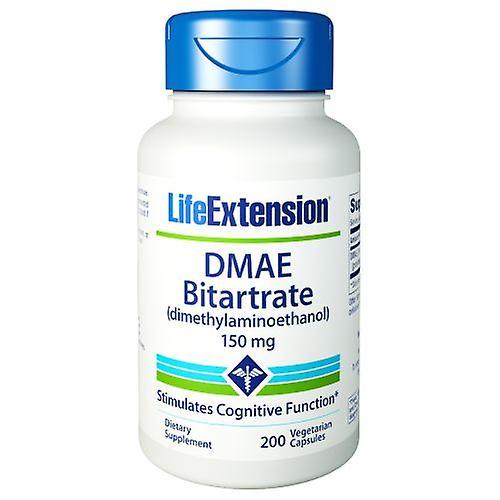 Life Extension Predĺženie životnosti DMAE bitartrát, 150 mg, 200 Vcaps (balenie po 1) on Productcaster.