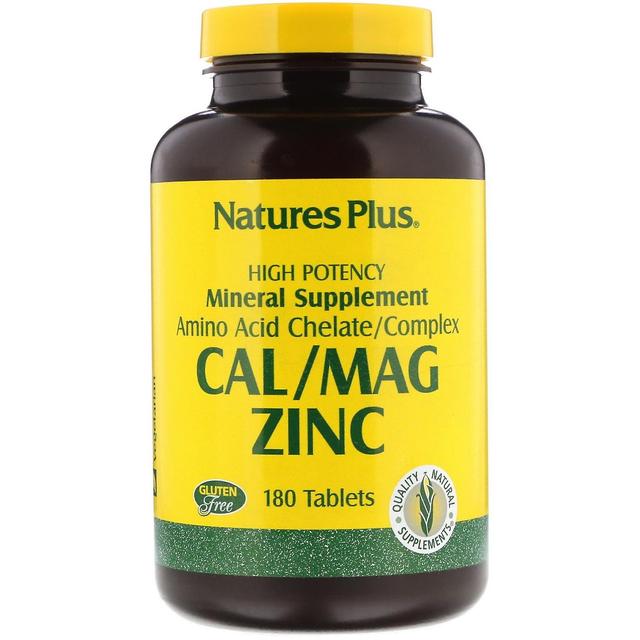 Nature's Plus, Zinco Cal/Mag, 180 Comprimidos on Productcaster.