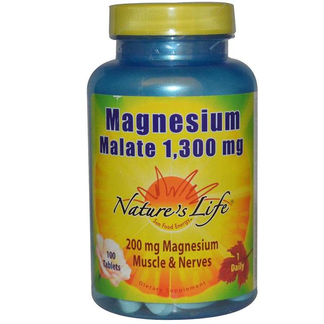 Nature's Life, Magnesium Malate, 1,300 mg, 100 Tablets on Productcaster.