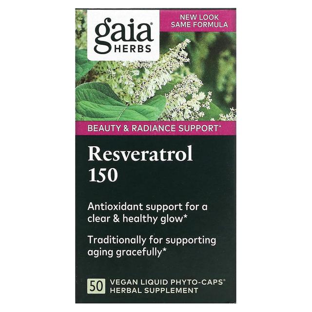 Gaia Herbs Gaia Ervas, Resveratrol 150, 50 Phyto-Caps Líquidos Veganos on Productcaster.