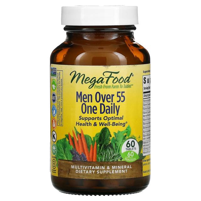 MegaFood, Homens com mais de 55 anos Um por dia, 60 comprimidos on Productcaster.