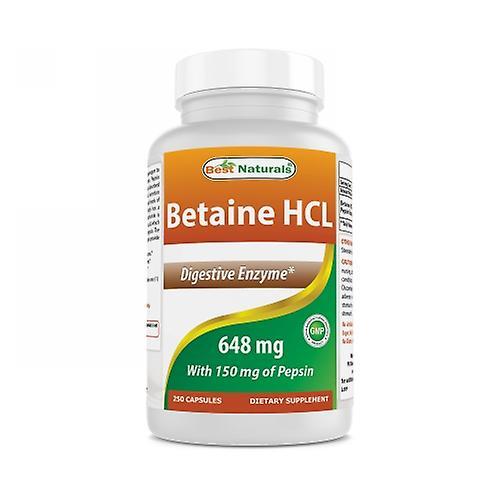 Best Naturals Betaine HCL, 648 mg, 250 čiapok (balenie po 1) on Productcaster.