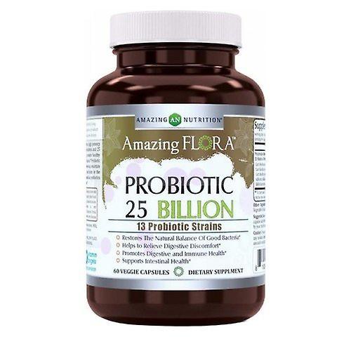 Amazing Nutrition Amazing Flora Probiotic 13 Strains 25 Billion, 60 Veg Caps (Pack of 1) on Productcaster.