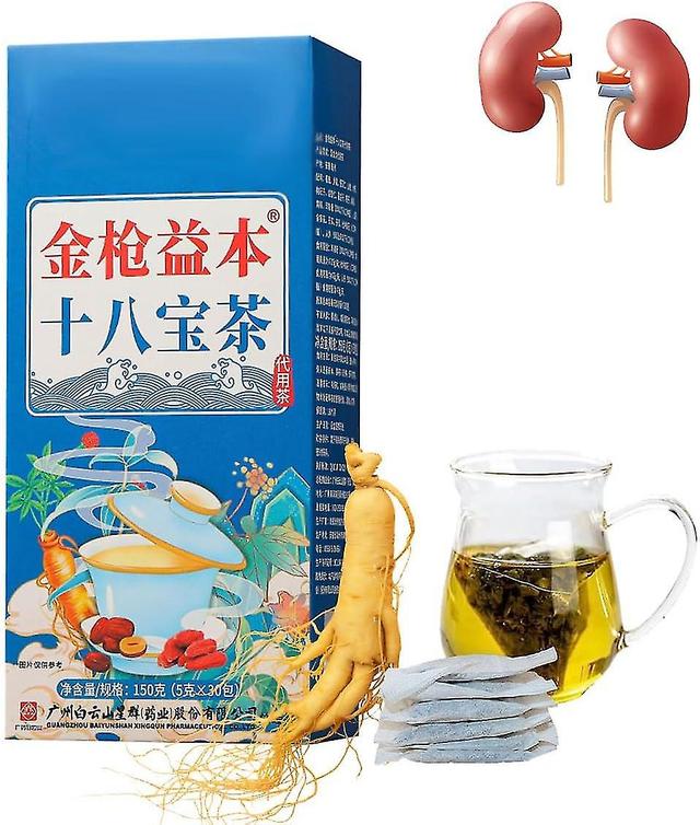 Daily Liver Nourishing Tea Men's Health Kidney Tea Bags, 18 Flavors Liver Care Tea Organic Kidney Tea For Total Health 1 Box on Productcaster.