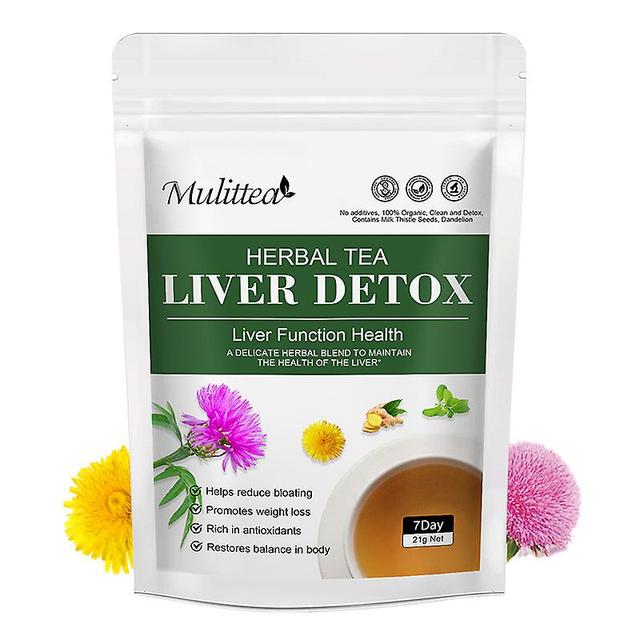 Visgaler 7 Day Liver Detox Tea Sliming Liver Colon Cleanse For Promote Metabolism Increase Immunity Whitening Skin Healthy Diet 1 pack 28day on Productcaster.