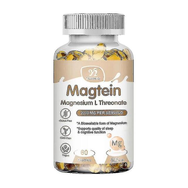 Huamade Magtein Magnesium L-threonate Capsules Supports Focus, Memory & Learning Brain Health Supports Quality Of Sleep [alj] on Productcaster.