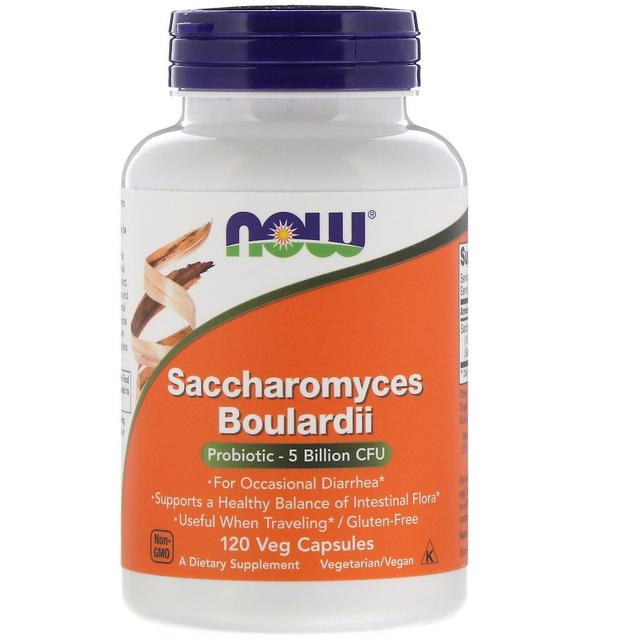 NOW Foods Ora Alimenti, Saccharomyces Boulardii, 5 miliardi di CFU, 120 Veg Capsule on Productcaster.