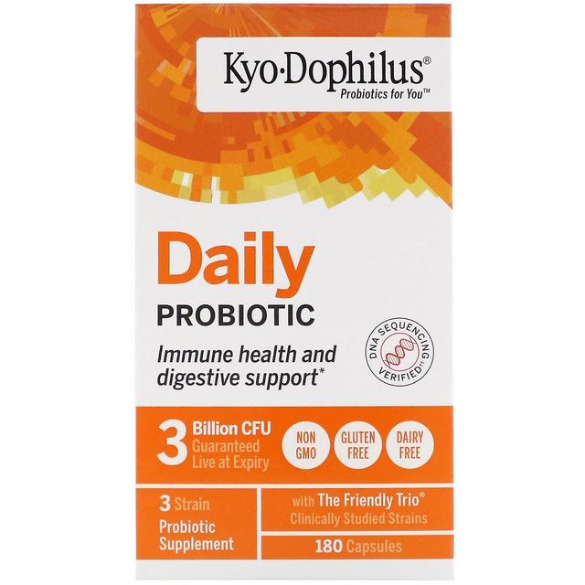 Kyolic Kyolinen, Kyo-Dophilus, päivittäinen probiootti, 180 kapselia on Productcaster.