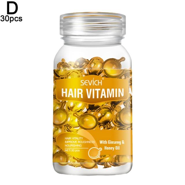 30PCS Vitamin Capsules, Vitamin Castor Oil Capsules for hair growth Orange on Productcaster.