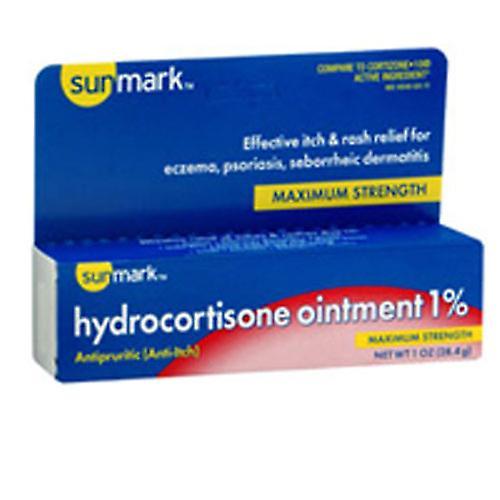 Sunmark Hydrocortisone Ointment 1% Fuerza máxima, recuento de 1 (paquete de 1) on Productcaster.