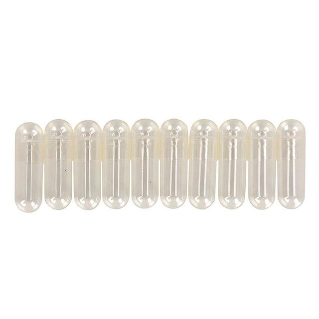 1000pcs Standard Size 00# Empty Capsules Containers Gelatin Transparent Seperated Joined Capsules Containers on Productcaster.