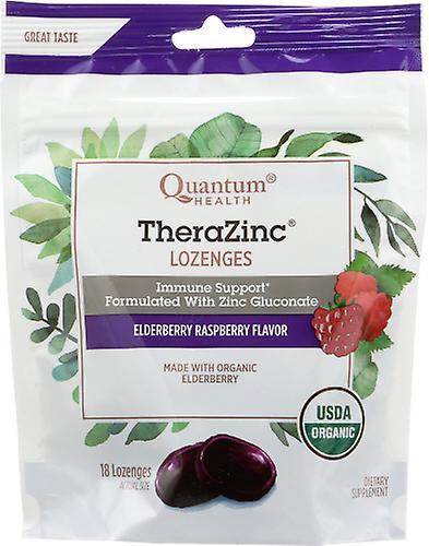 Quantum Health TheraZinc Organic Bagged Lozenges, Elderberry and Raspberry 18 Count (Pack of 6) on Productcaster.