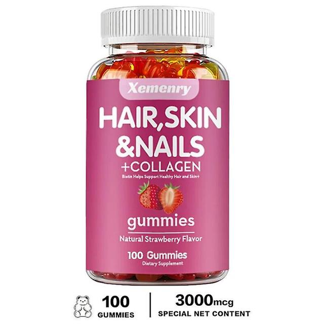 Vorallme Natural Biotin Gummies - Supports Hair, Skin, Nails & Collagen 100 Gummies on Productcaster.