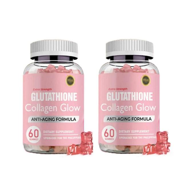 Woosien 1-3pcs Glutathione Collagen Glow Anti-aging skin Whitening Gummies 60pcs 2pcs on Productcaster.