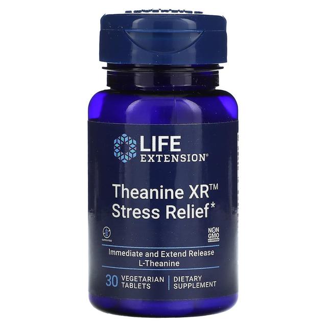 Life Extension Extensão da vida, Theanine XR Stress Relief, 30 comprimidos vegetarianos on Productcaster.