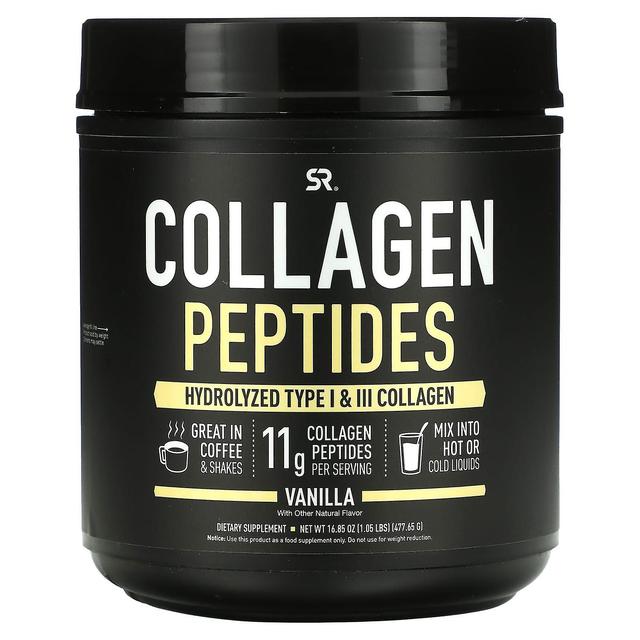 Sports Research, Collagen Peptides, Hydrolyzed Type I & III Collagen, Vanilla , 16.85 oz (477.65 g) on Productcaster.