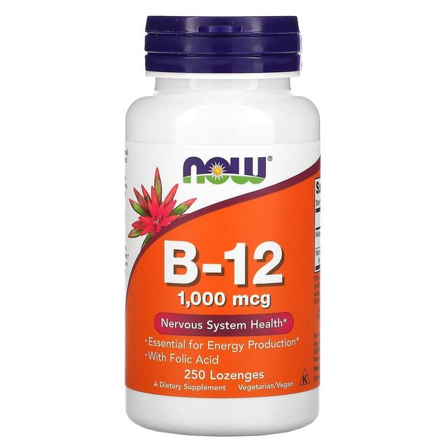 NOW Foods, B-12, 1,000 mcg, 250 Lozenges on Productcaster.