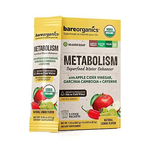 Bare Organics Metabolism Blend Water Enhancer, 5 sachets (paquet de 1) on Productcaster.