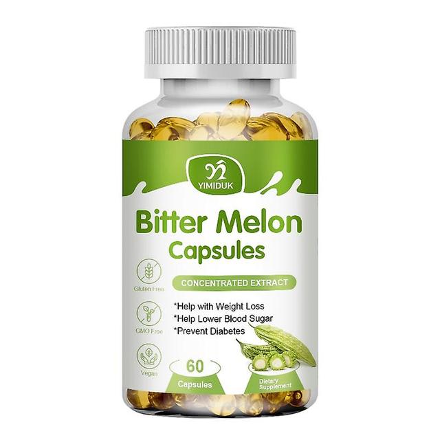 Eccpp Bitter Melon Extract Capsule Lower Blood Pressure Blood Sugar Slimming Anti-heatstroke Cardiovascular Heart Health 1 Bottles 120pcs on Productcaster.