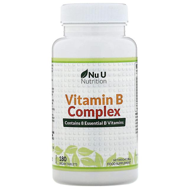 Nu U Nutrition, Vitamin B Complex, 180 Vegan Tablets on Productcaster.