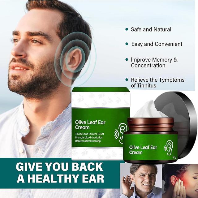 Antbaba Olive Leaf Ear Cream,Tinnitus Relief for Ringing Ears,Effectively Relieve Earache and Improve Hearing,Natural Herbal Tinnitus Treatment Cre... on Productcaster.