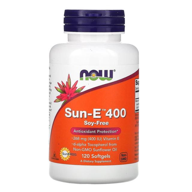 NOW Foods NU livsmedel, Sun-E 400, 120 Softgels on Productcaster.