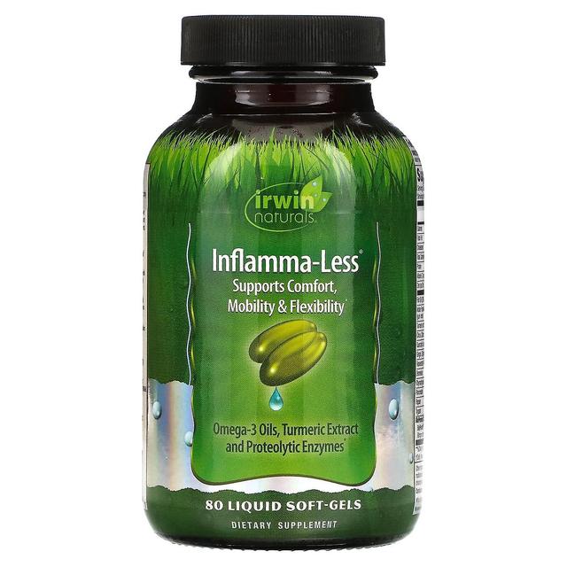 Irwin Naturals, Inflamma-Less, 80 Liquid Soft-Gels on Productcaster.