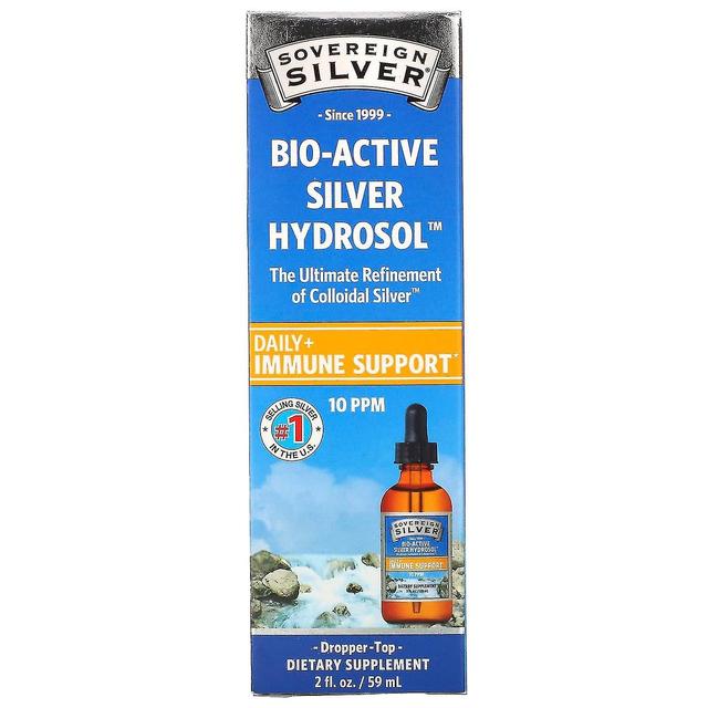 Sovereign Silver, Bio-Active Silver Hydrosol Dropper-Top, Daily + Immune Support, 10 PPM, 2 fl oz (5 on Productcaster.