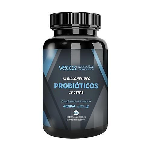 Vecos Probiotics 75 billion CFU digestive enzymes 60 vegetable capsules on Productcaster.