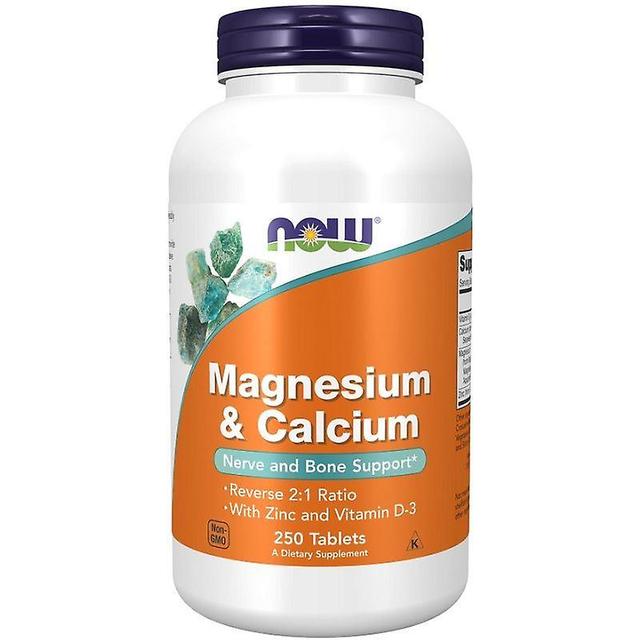 NOW Foods Magnesium & Calcium with Zinc and Vitamin D3 Tablets 250 on Productcaster.