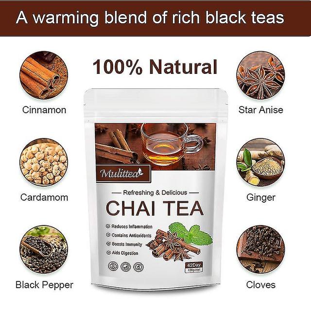 Byte Dance Mulittea Natural Organic Chai Tea Bags Herbal Dispel Cold Improve Immunity Anti-inflammation Antioxidant Detox For Family 3 Pack_b 28 day on Productcaster.