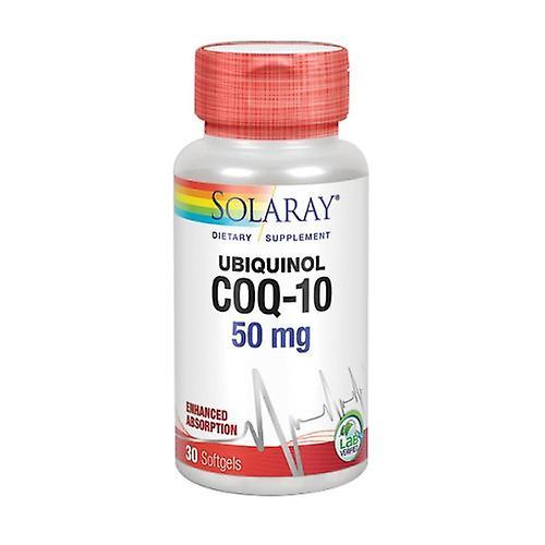 Solaray Ubiquinol COQ-10,50 mg, 30 pehmeää geeliä (2 kpl pakkaus) on Productcaster.