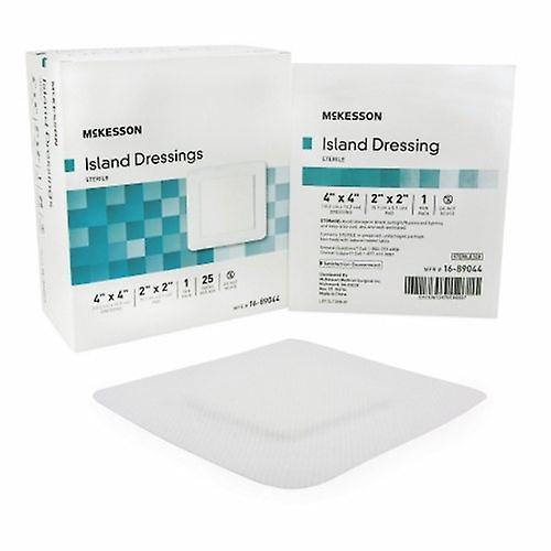 McKesson Adhesive Dressing 4 X 4 Inch Polypropylene / Rayon Square White Sterile, Count of 1 (Pack of 1) on Productcaster.