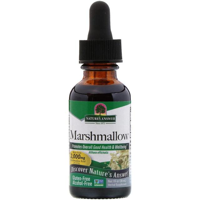 Nature's Answer Nature's Svar, Marshmallow, Alkoholfri, 2 000 mg, 1 fl oz (30 ml) on Productcaster.